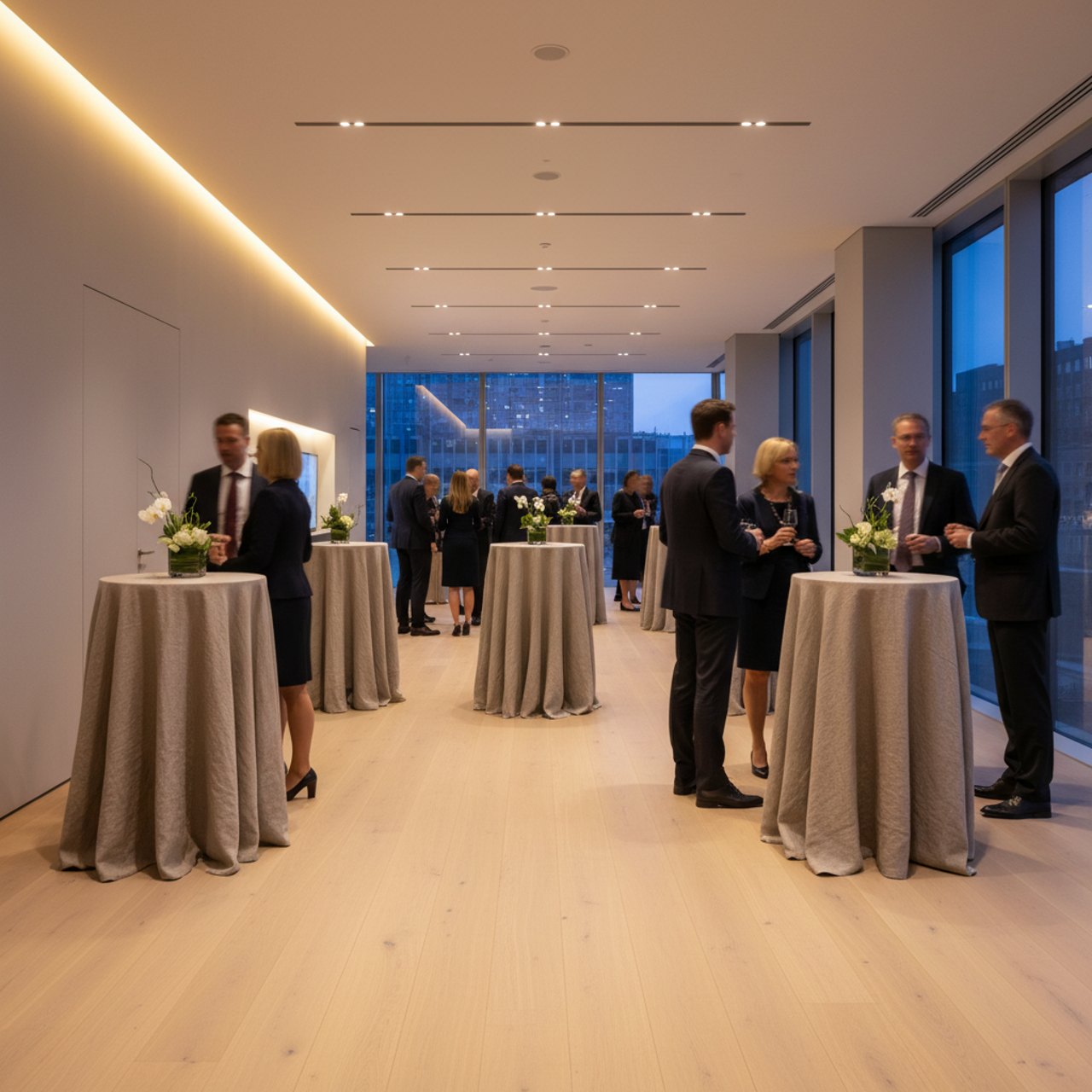 Moderner Event-Raum für die Jubiläumsfeier