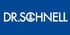 DR.SCHNELL Logo auf blauem Hintergrund mit einem Ankersymbol im Buchstaben "C".