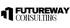 Logo von Futureway Consulting mit einem stilisierten Gebäude und dem Text "FUTUREWAY CONSULTING".