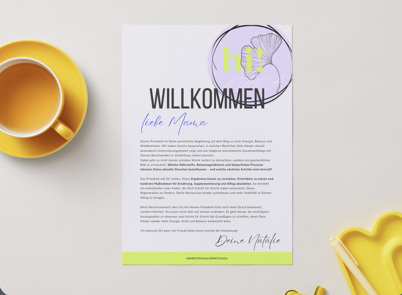 N\u00e4hrstoffanalyse Protokoll