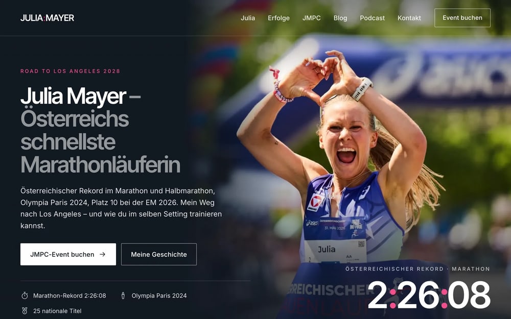 Website von Julia Mayer
