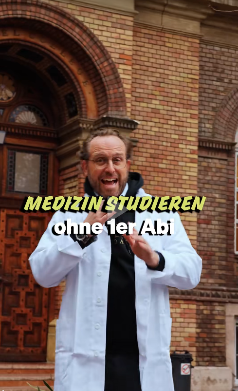 Standbild aus dem Video über das Medizinstudium ohne Einser-Abi