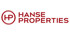 Rotes Logo von Hanse Properties mit den Buchstaben "HP" in einem Kreis.