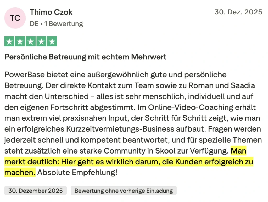 Kundenbewertung