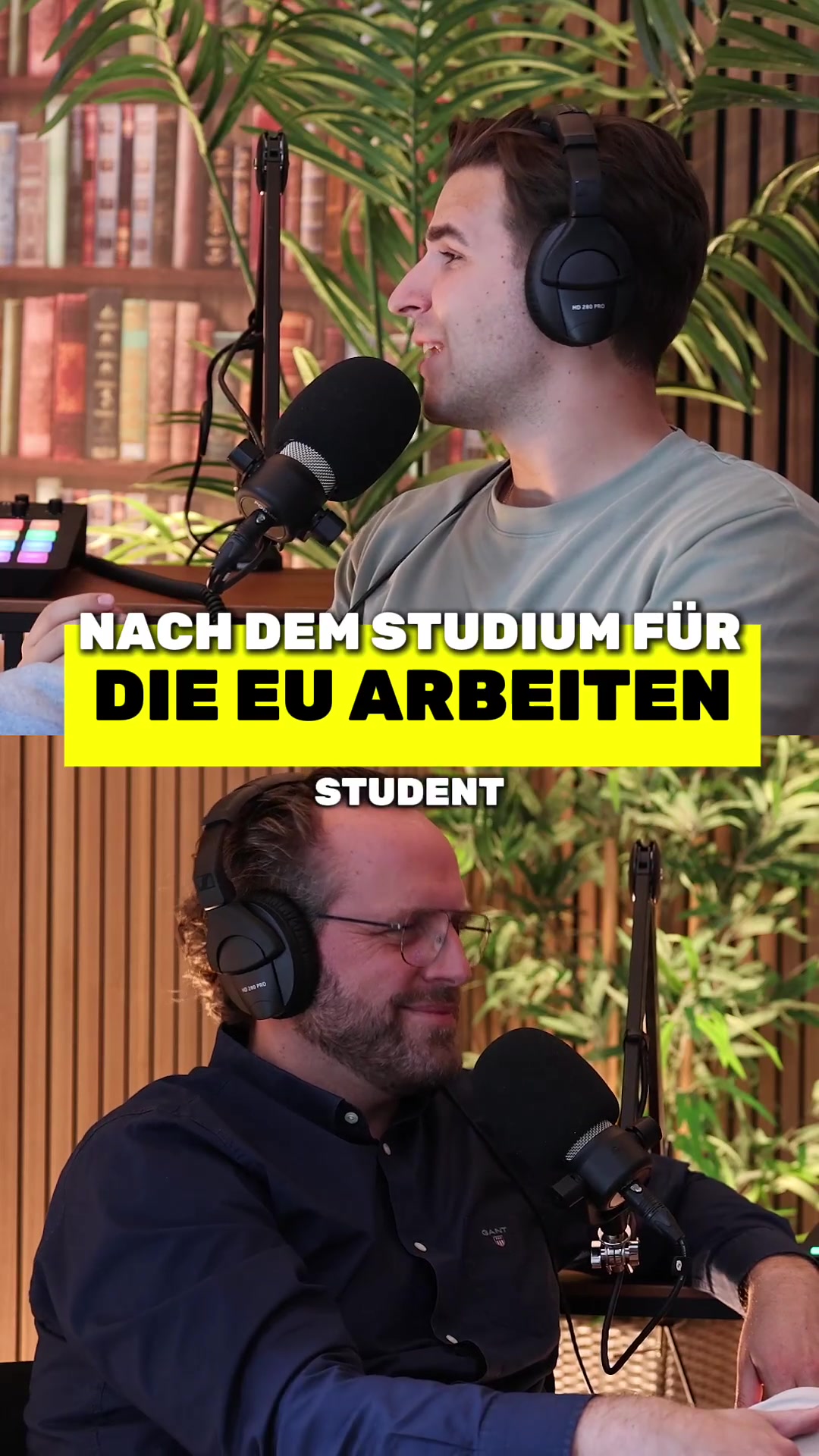 Standbild aus dem Podcast-Interview über die EU-Karriere nach dem Master an der Andrássy Universität Budapest