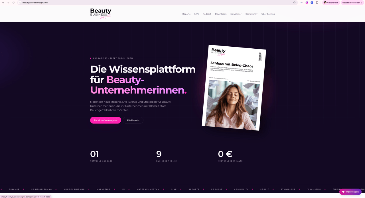 Beauty Business Insights Startseite