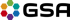GSA-Logo mit bunten Sechsecken, die einen Kreis um ein schwarzes "GSA" bilden.