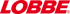 Roter "LOBBE" Schriftzug auf grünem Hintergrund.
