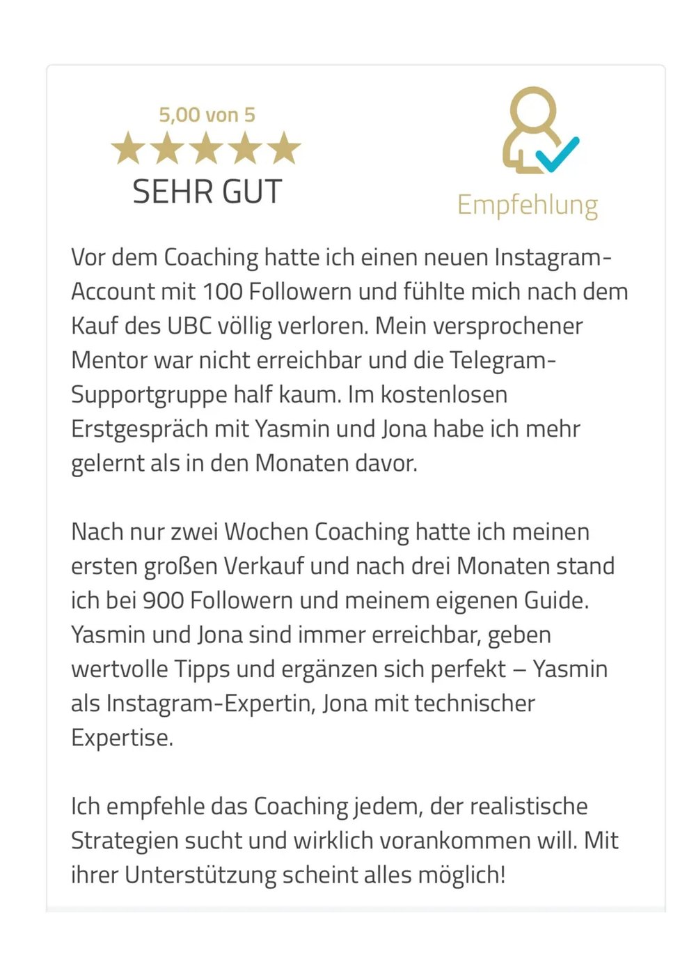 Ergebnis einer Kundin 10