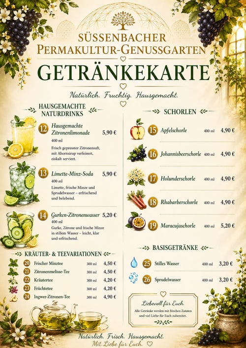 Getränkekarte