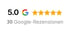 Google-Bewertung von 5,0 Sternen, basierend auf 30 Google-Rezensionen.