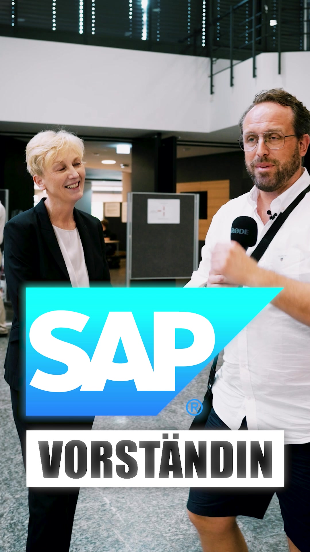 Standbild aus dem Interview mit der SAP Personalvorständin