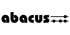 Schwarzes Logo mit dem Wort "abacus" und einer stilisierten Abakus-Darstellung rechts daneben.