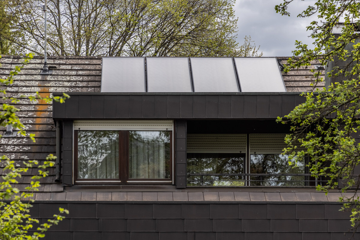 Gas-Solar-Hybridanlage in einem Einfamilienwohnhaus 