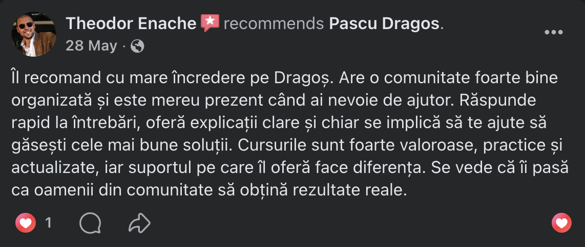 Recenzii Facebook