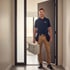 Technician at the door