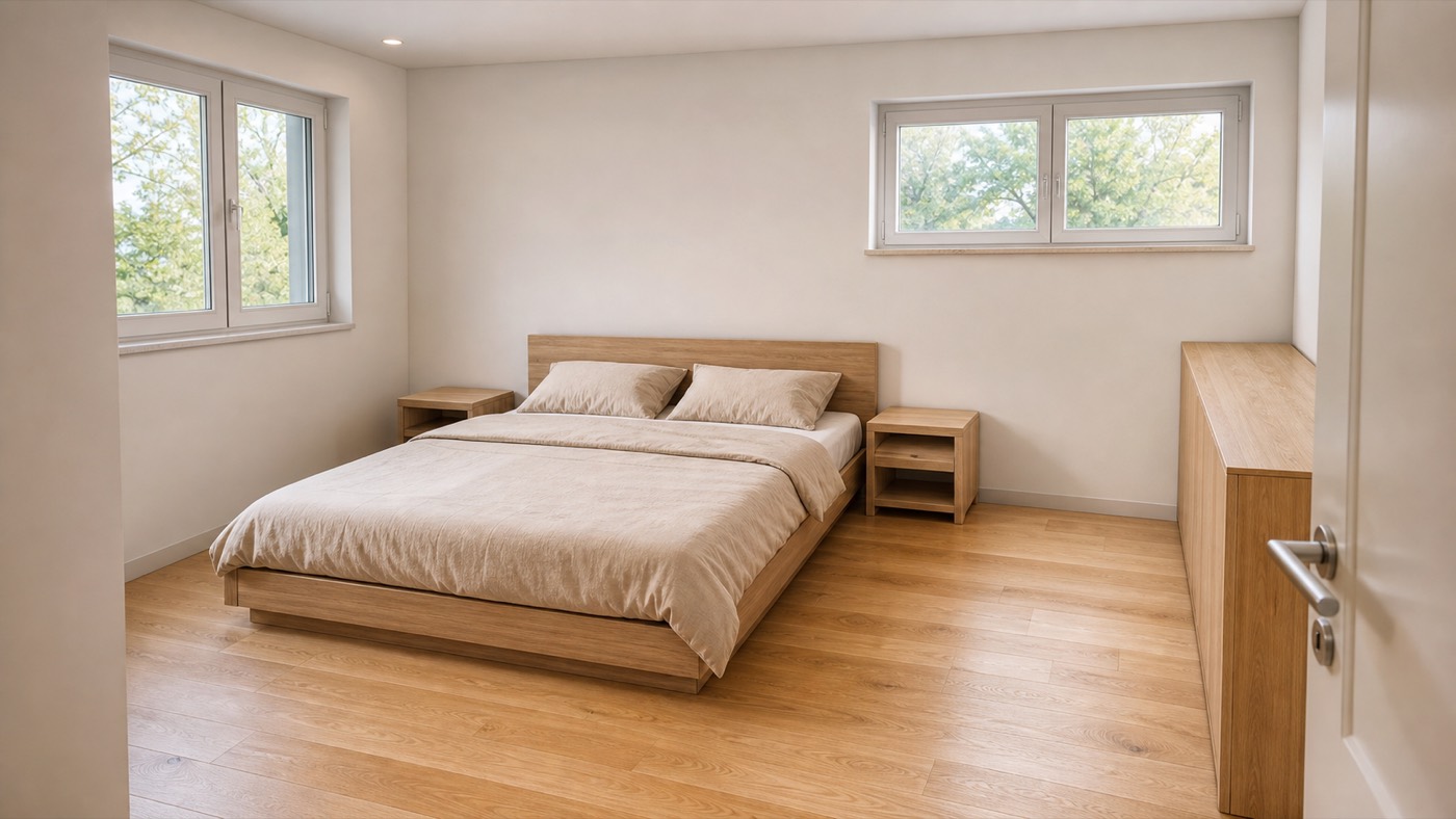 Schlafzimmer, Einrichtungsbeispiel