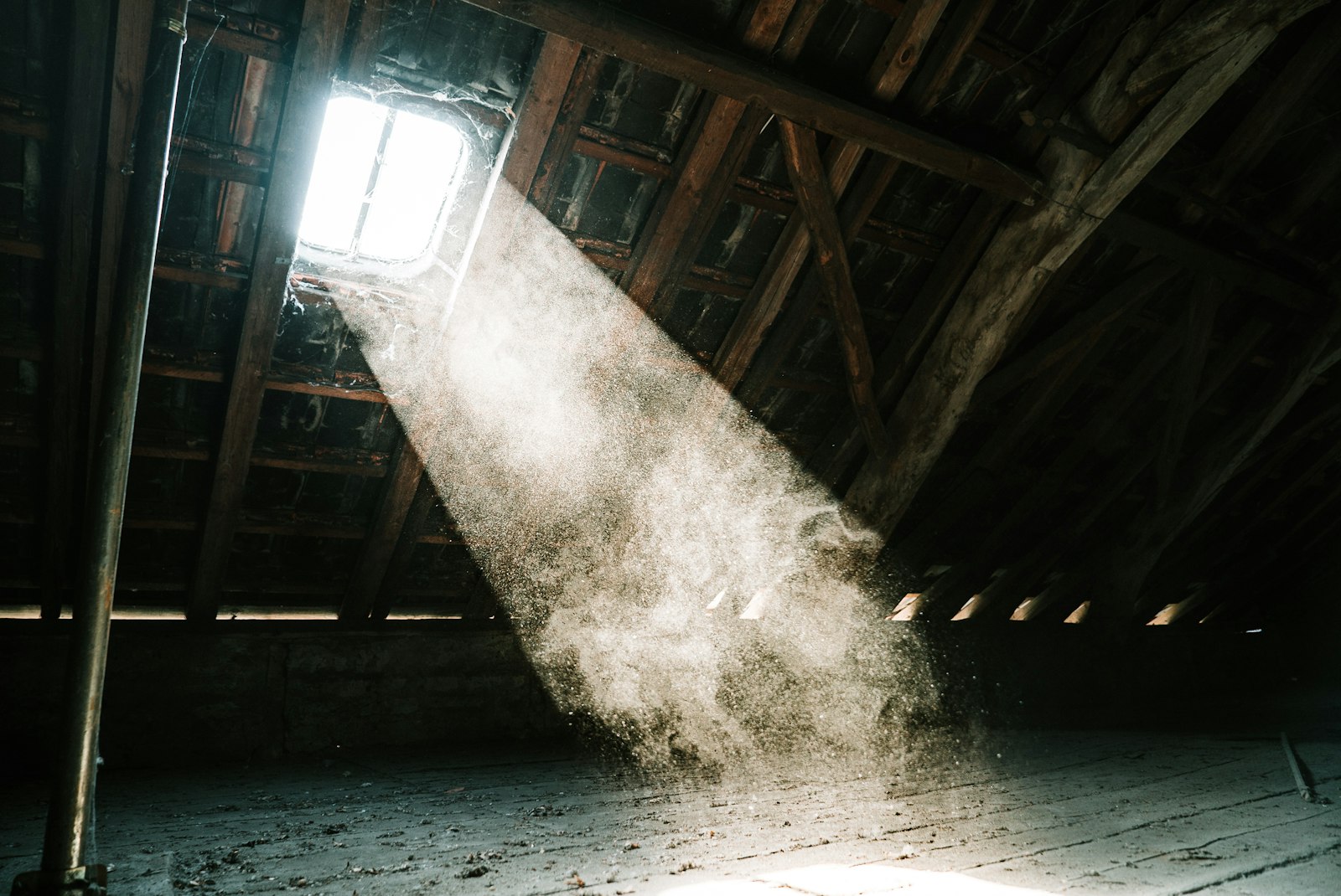 Roof detail around a penetration where water commonly enters