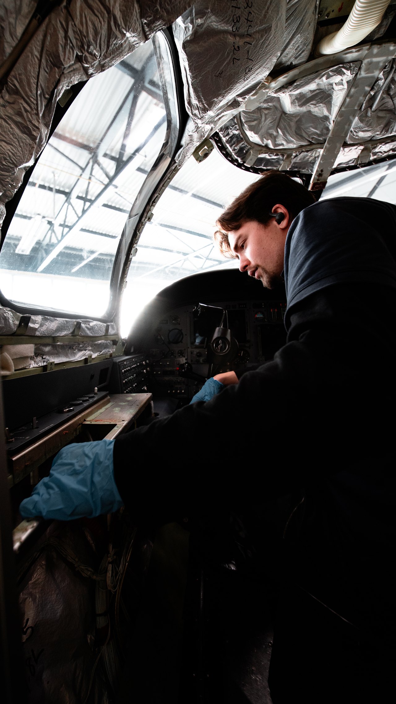 Content-Produktion im Hangar von Atlas Air Service