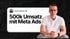 Martin Baisert mit Brille und weißem Polo-Shirt; Text: "500k Umsatz mit Meta Ads"