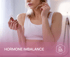 Woman experiencing symptoms of hormone imbalance