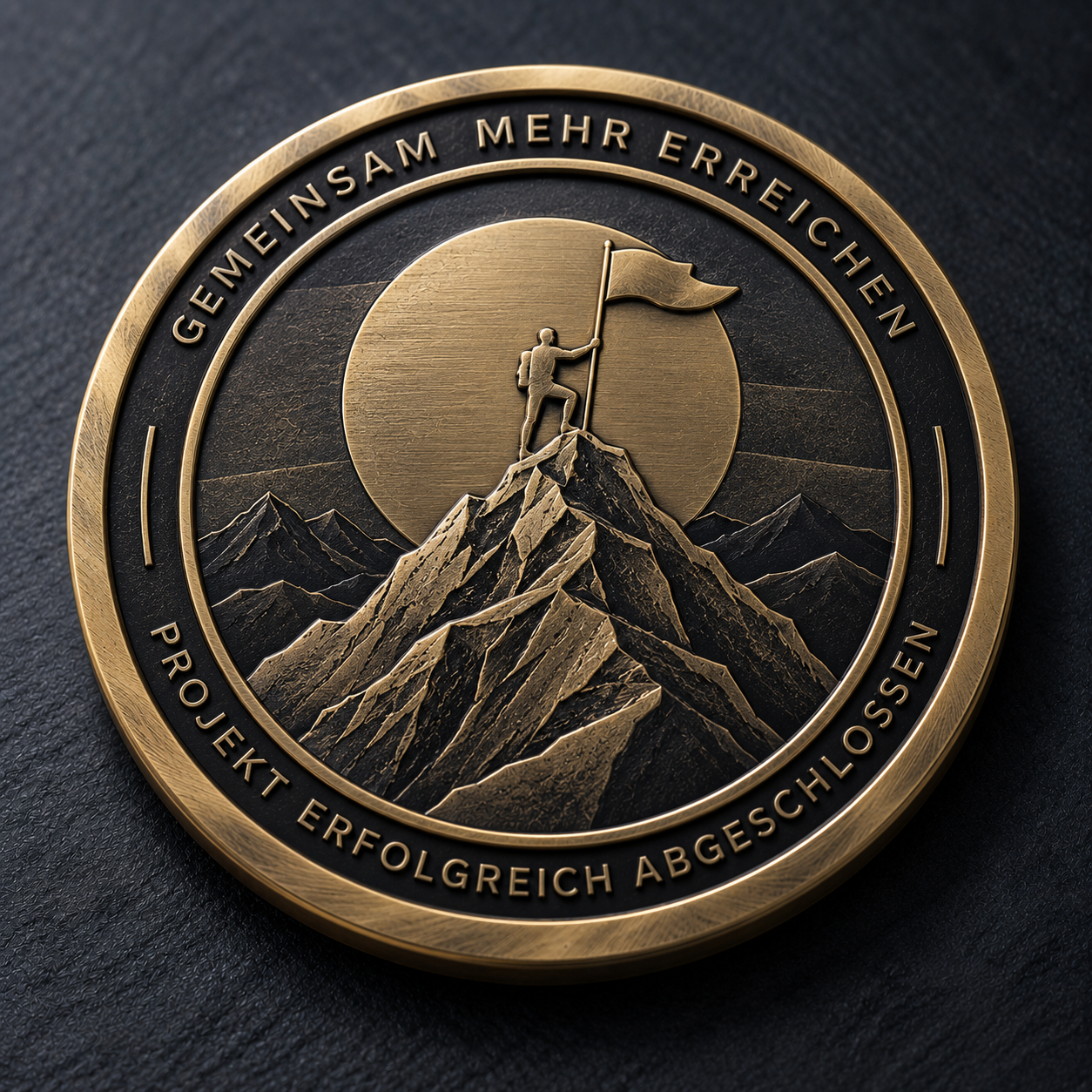 Firmencoin mit Logo in Farbausführung