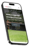 Smartphone zeigt die Website "energie & technik" mit dem Text "Willkommen bei energie & technik" und "KONTAKT".