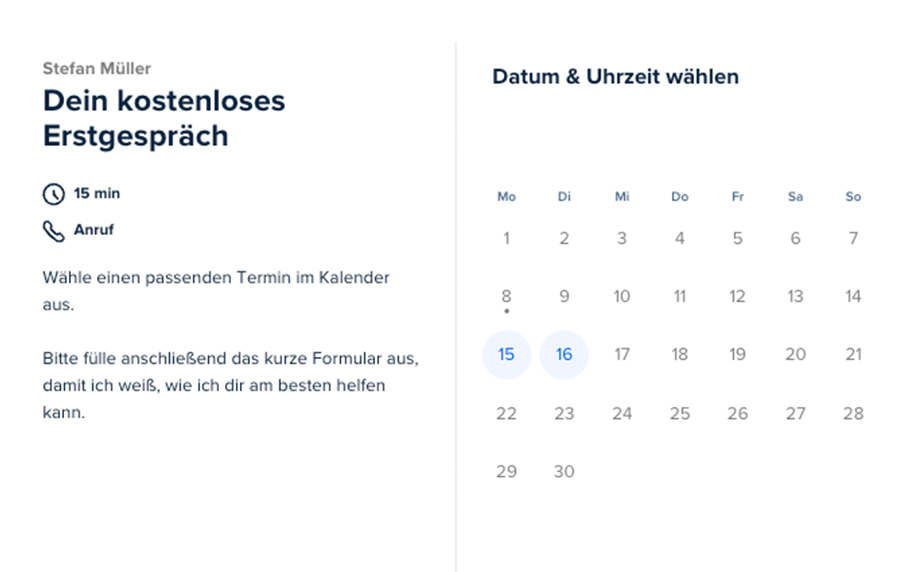 Klicke hier, um dein kostenloses Erstgespräch zu vereinbaren