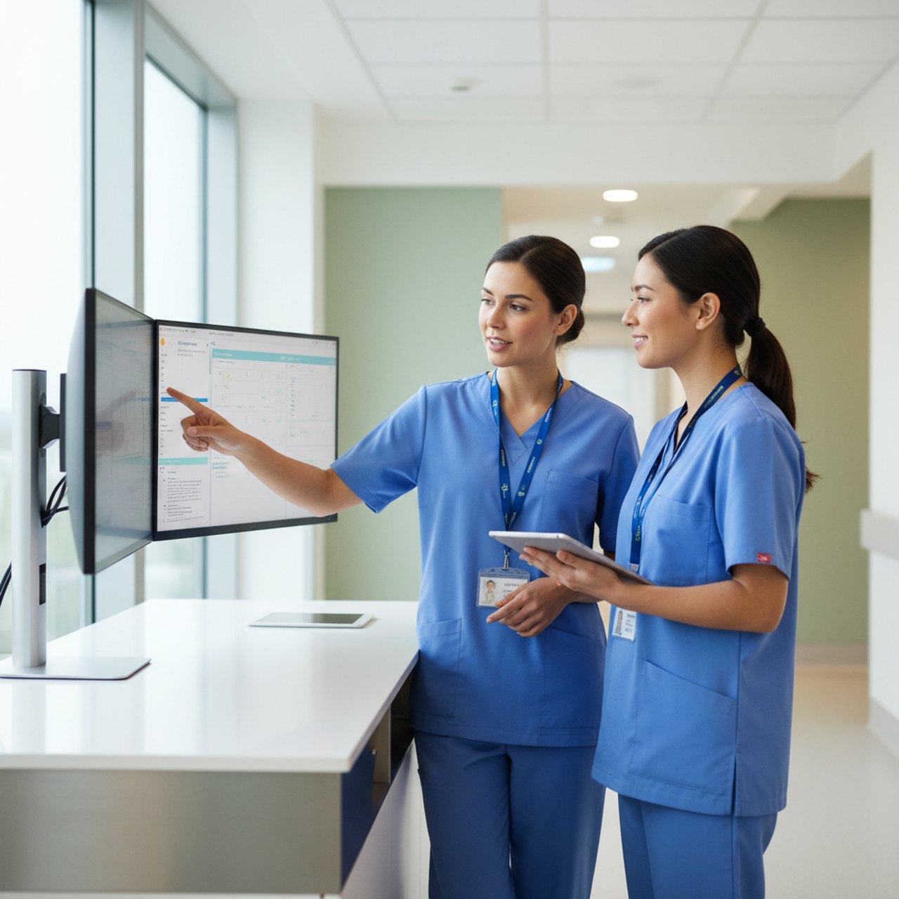 Nurses at station