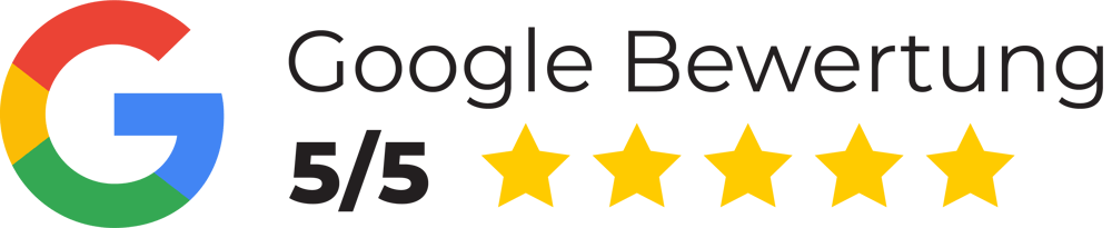 Google Bewertung 5/5 Sterne.
