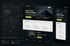 Webdesign-Prozess vom Wireframe zum fertigen Responsive Design für Desktop und Smartphone mit Text „Ihre starke Marke im Web“.