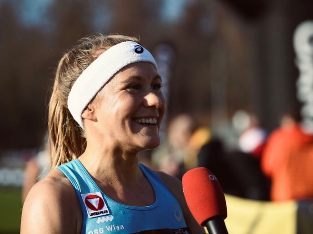 Julia Mayer bei den Crosslauf-Staatsmeisterschaften 2021 in Graz
