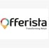 Offerista Logo: Bunter Standortnadel und schwarzer Text "Offerista Transforming Retail".