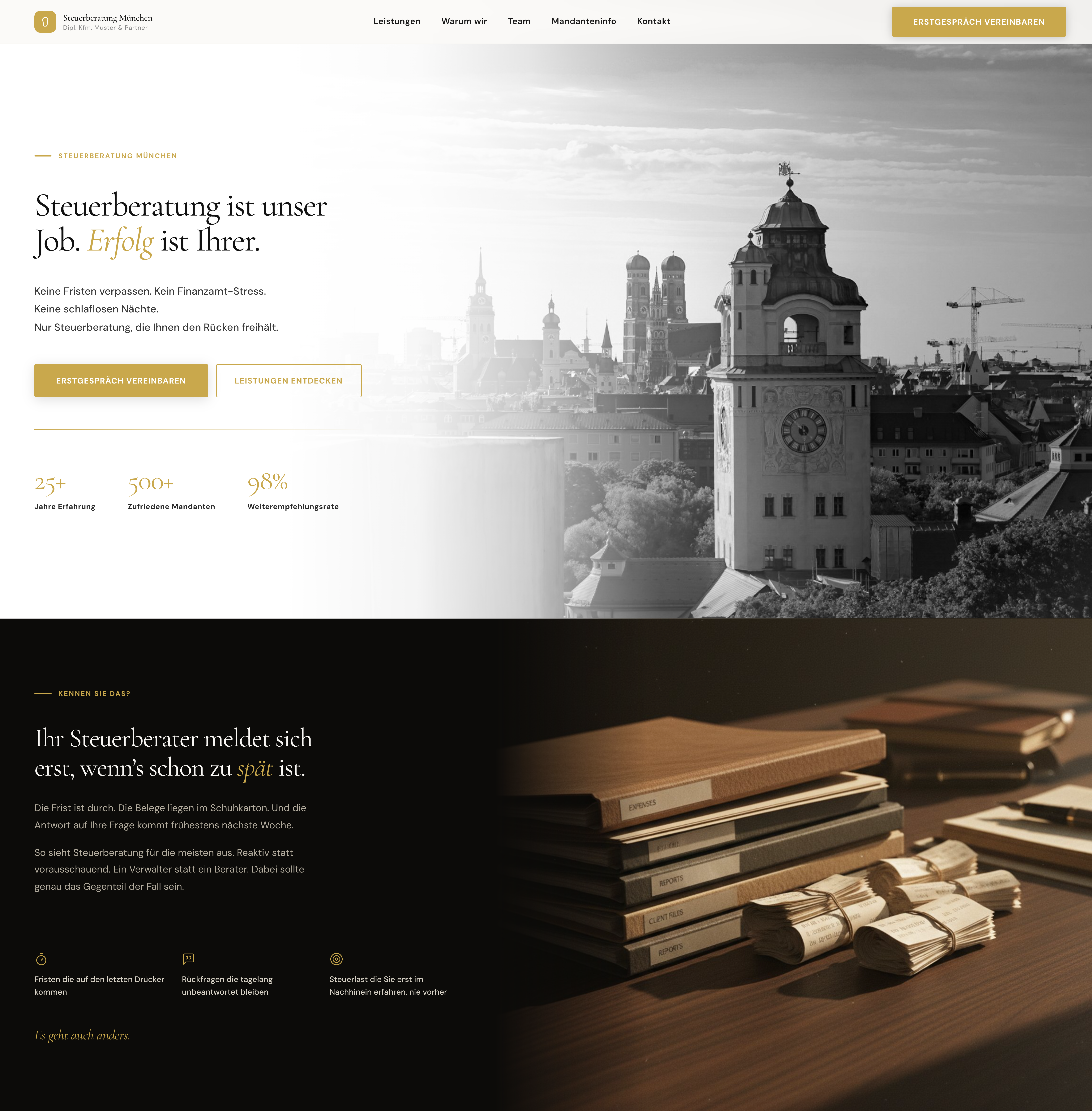 Website für eine Steuerkanzlei