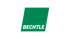 Grünes Parallelogramm mit dem Wort "BECHTLE" in Großbuchstaben in der Mitte.