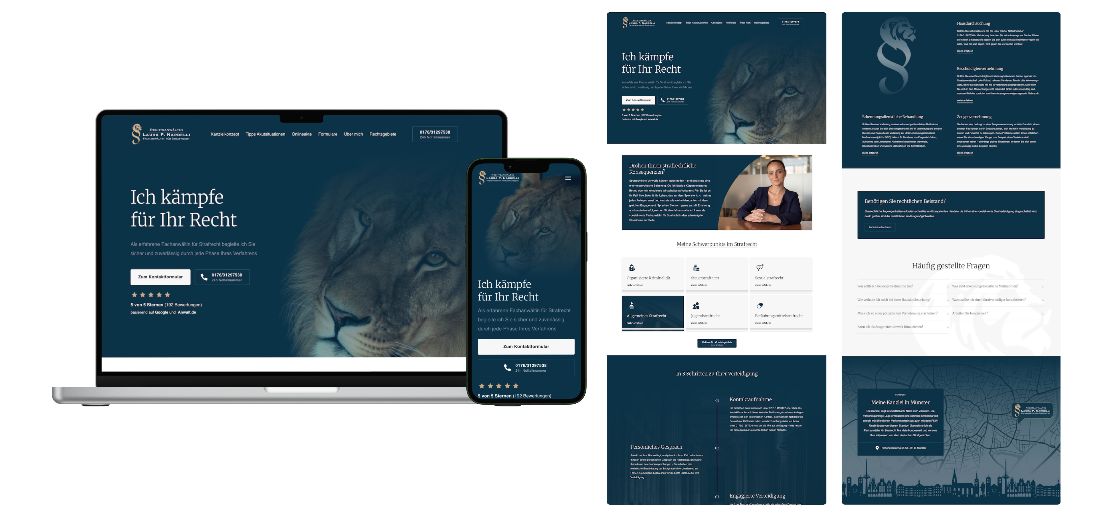 Website Mockup des Projekts