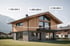 Modernes Holzhaus in Garmisch-Partenkirchen mit großen Fenstern und Marktpreisen zwischen 1,48 und 2,1 Mio. Euro
