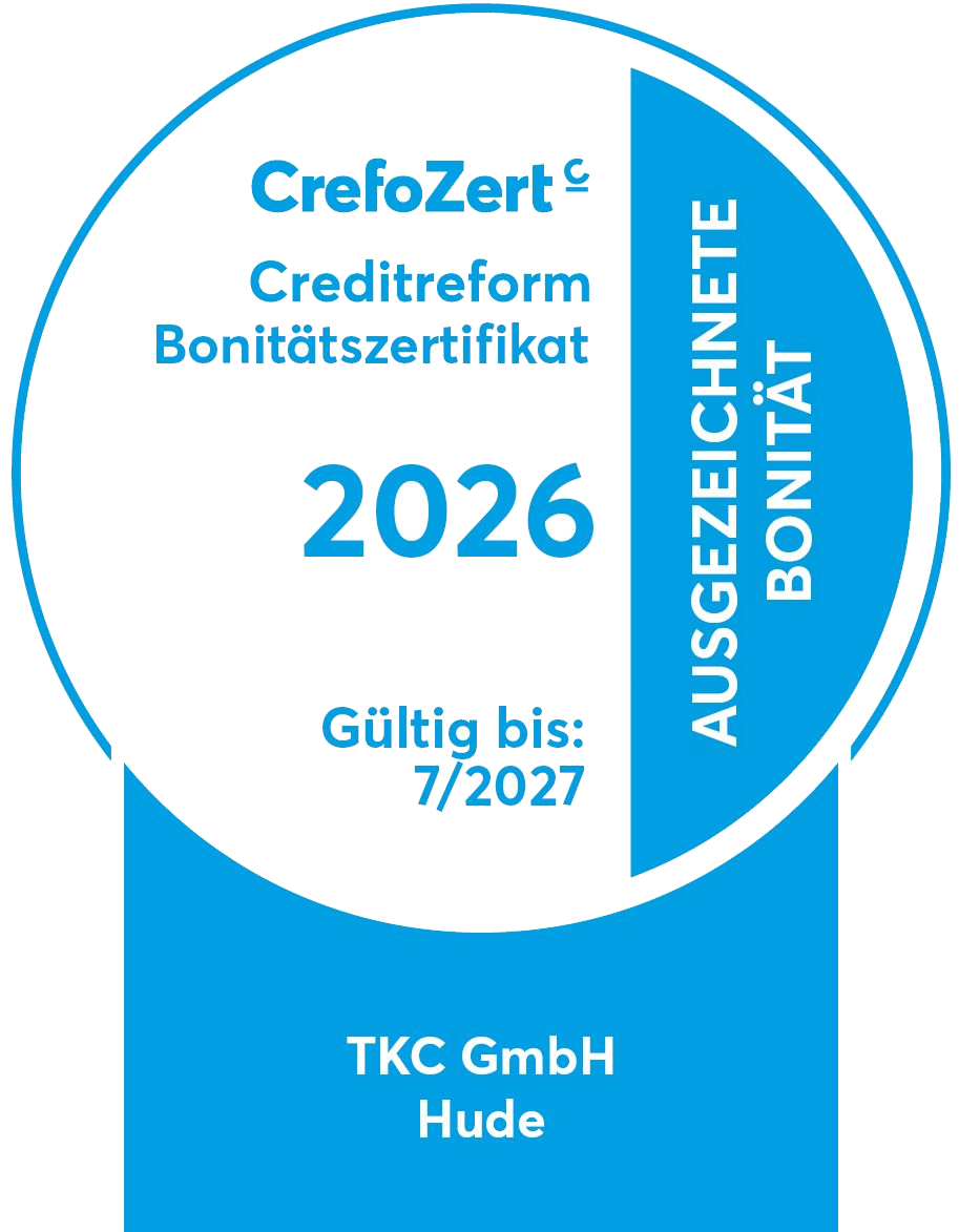 CrefoZert-Siegel 2026 der TKC GmbH