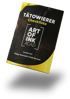Schwarze Broschüre mit goldener und weißer Schrift: "Tätowierer Checkliste", "Art of Ink Acad.", "Erstellt von: Philipp Reinwald & Vitali Barwich".
