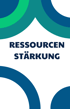 Ressourcenstärkung Abgebildet Sind Teile von Kreisen in blau, weiß, grün und grüntürks