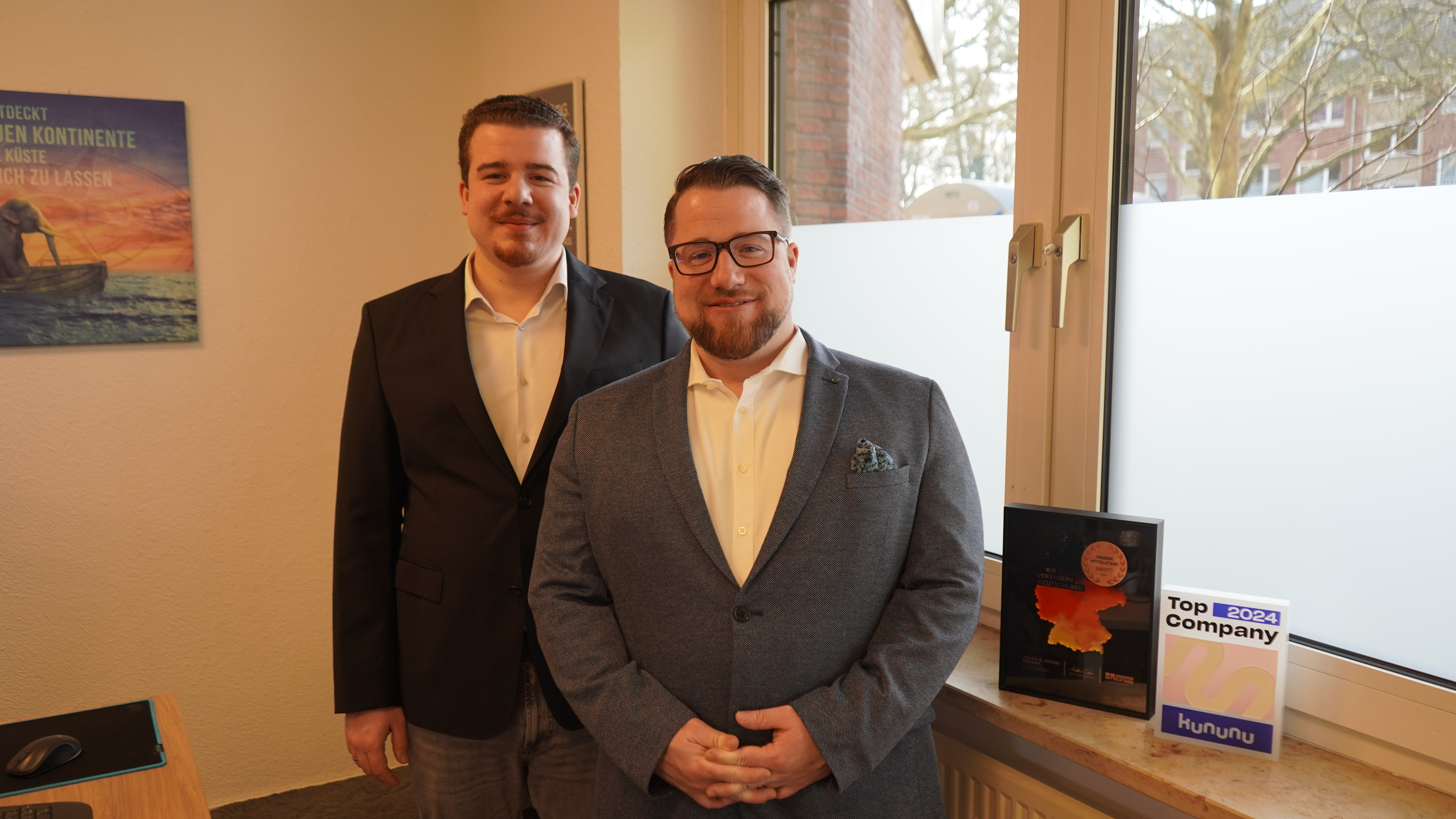 Julien und Jerome Grondin, Geschäftsführung Pflegeteam to huus