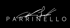 Der Text "PARRINELLO" in Großbuchstaben mit einer handschriftlichen Unterschrift darüber.
