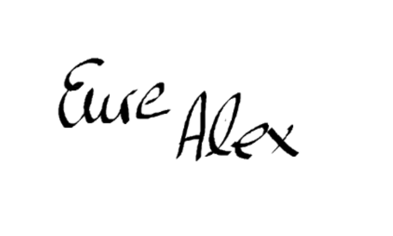 Unterschrift Alexandra Bey