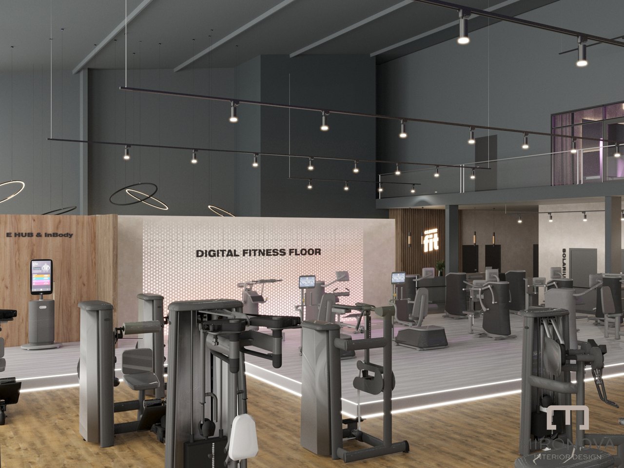 Visualisierung: Digital Fitness Floor mit EGYM-Gerätepark