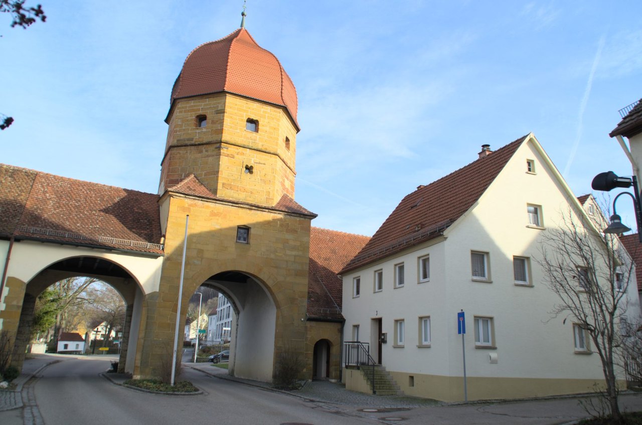 Oberes Tor in Lauchheim von der Westseite