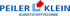 Firmenlogo von Peiler Klein Kunststofftechnik mit einem roten und blauen Quadrat.