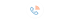 Telefonhörer-Symbol in Blau mit orangen Wellen in einem weißen Kreis.