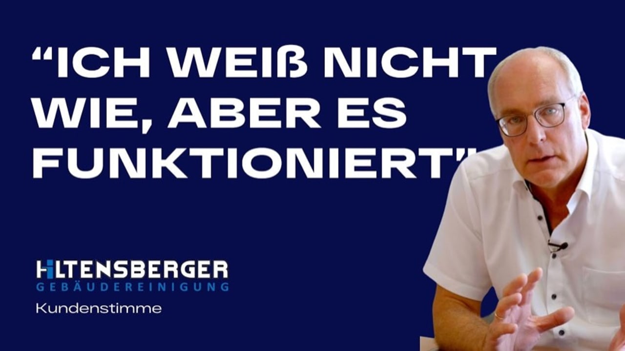 Markus Hiltensberger im Kundenstimmen-Video