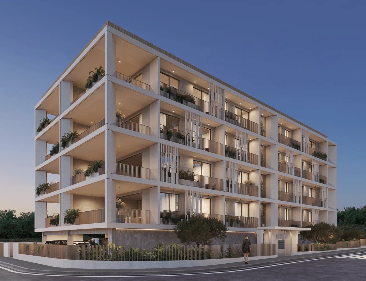 Visualisierung eines Premium-Apartmenthauses in Paphos