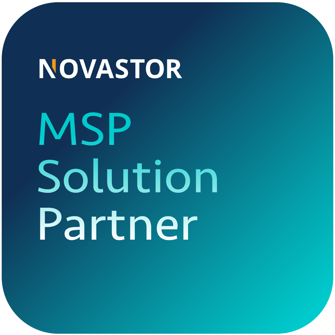 Abzeichen NovaStor MSP Solution Partner
